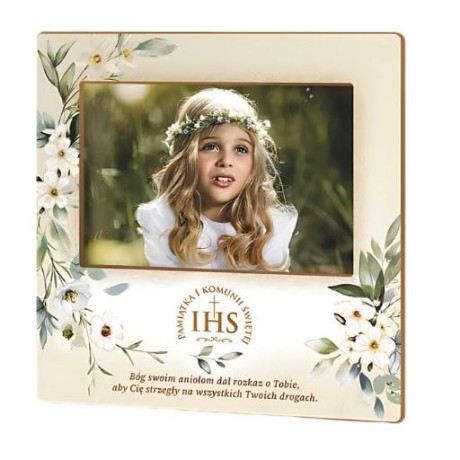 Przejdź do produktu Ramka na zdjęcie KOMUNIA - Wianek - #3310-KOM2