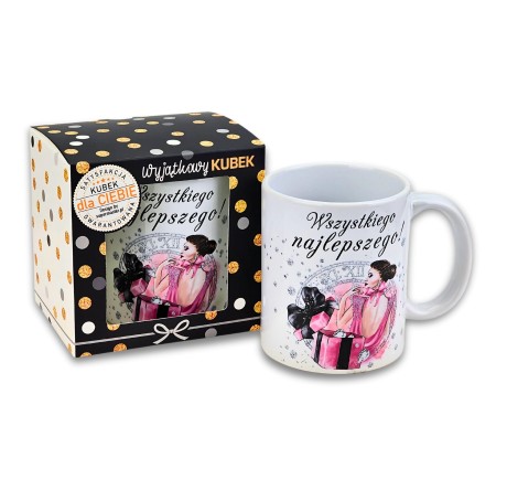 Przejdź do produktu Kubek w opakowaniu dla Kobiety Wszystkiego Najlepszego - Elegant Pani - #3309EPI-WN