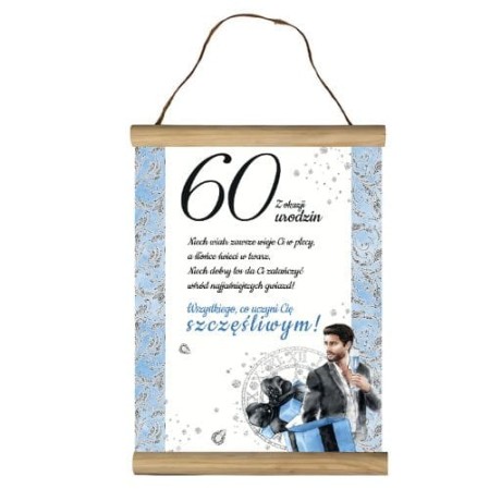 Przejdź do produktu Dyplom 60 urodziny - Elegant Pan - #3306-EPN60
