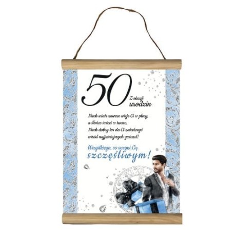 Przejdź do produktu Dyplom 50 urodziny - Elegant Pan - #3306-EPN50