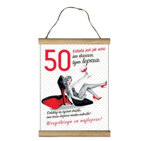 Przejdź do produktu Dyplom 50urodziny - Szpilka - #3306-SZ50