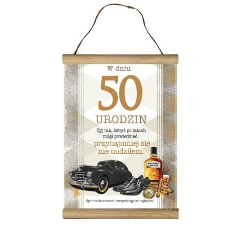 Przejdź do produktu Dyplom 50 urodziny - dla Mężczyzny - #3306-UR09-50