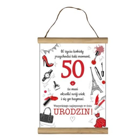 Przejdź do produktu Dyplom 50 urodziny dla kobiety #3306-UR17-50