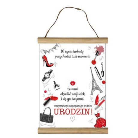 Przejdź do produktu Dyplom urodziny dla kobiety do wypisania  #3306-UR17-OG