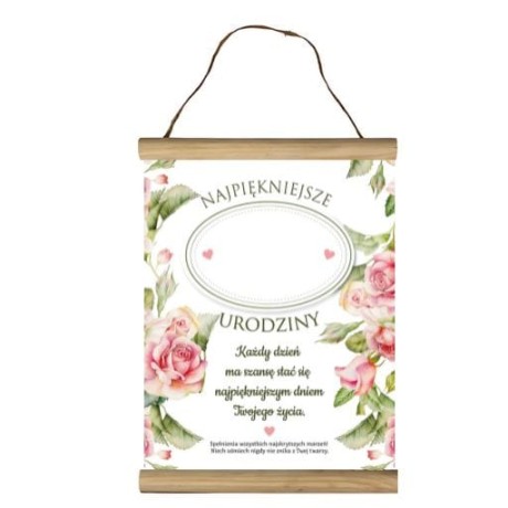 Przejdź do produktu Dyplom urodziny dla kobiety do wypisania  #3306-UR07-OG