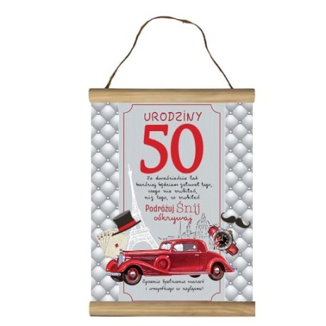 Przejdź do produktu Dyplom 50 urodziny dla mężczyzny #3306-UR04-50