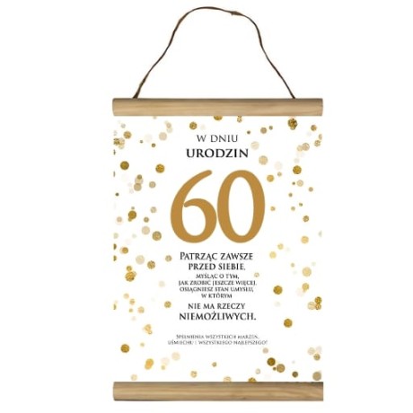 Przejdź do produktu Dyplom na 60 urodziny życzenia #3306-UR12-60