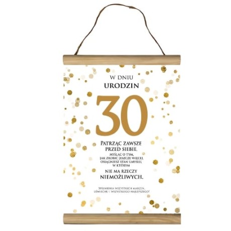 Przejdź do produktu Dyplom na 30 urodziny życzenia #3306-UR12-30