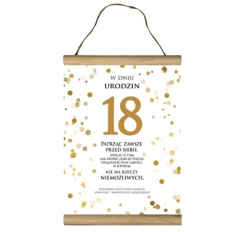 Przejdź do produktu Dyplom na 18 urodziny życzenia #3306-UR12-18