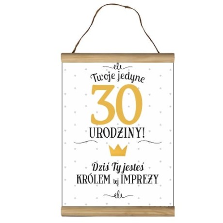 Przejdź do produktu Dyplom na 30 urodziny życzenia dla mężczyzny #3306-UR10-30