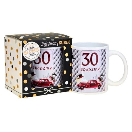 Przejdź do produktu Kubek na 30 urodziny dla mężczyzny (bordowe auto) #3309-UR11-30