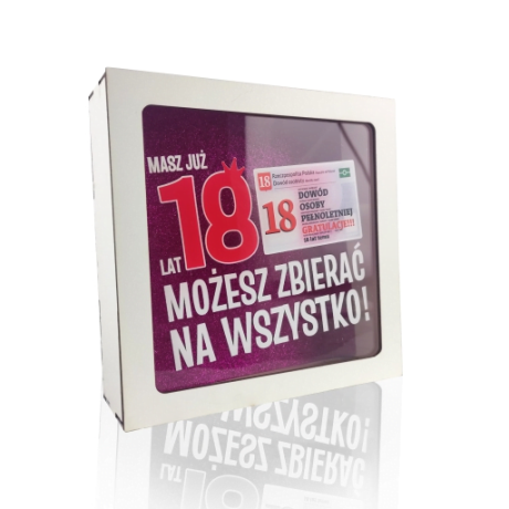 Przejdź do produktu Skarbonka z okienkiem 18-stka Dowód Dziewczyna #3301DW