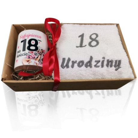 Przejdź do produktu Zestaw kubek + ręcznik na 18-stkę Sweet Dziewczyna #3328SW