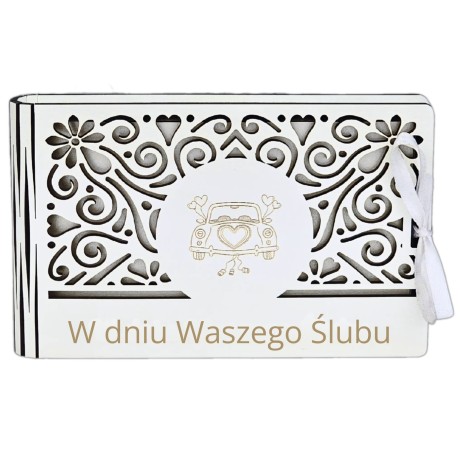 Przejdź do produktu Pudełko na pieniądze banknotówka seria AŻUR  #3302A-SL1B