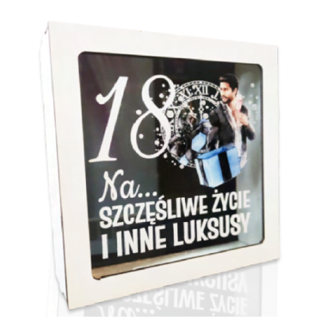 Przejdź do produktu Skarbonka z okienkiem 18-stka Elegant Pan #3301EPN18