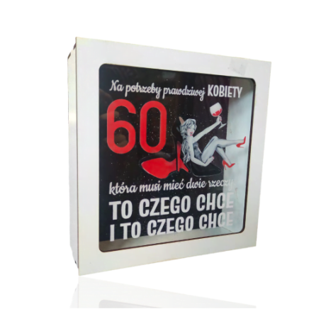 Przejdź do produktu Skarbonka z okienkiem na 60 urodziny Szpilka #3301SZ60
