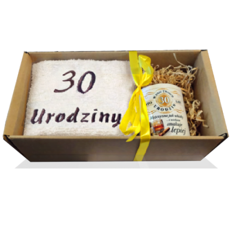 Przejdź do produktu Zestaw kubek + ręcznik na 30 urodziny WHISKY  #3328WY30