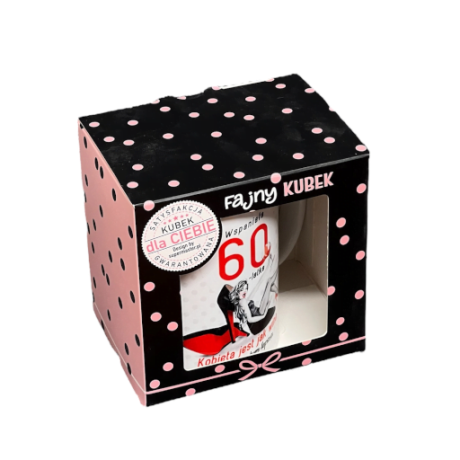 Przejdź do produktu Kubek w opakowaniu na 60 urodziny seria SZPILKA #3309SZ60