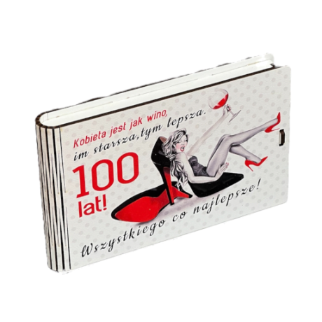 Przejdź do produktu Pudełko na pieniądze banknotówka na urodziny SZPILKA #3302SZP100