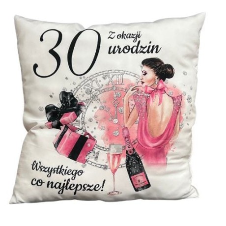 Przejdź do produktu Poduszka okolicznościowa na 30 urodziny #3335EPI30