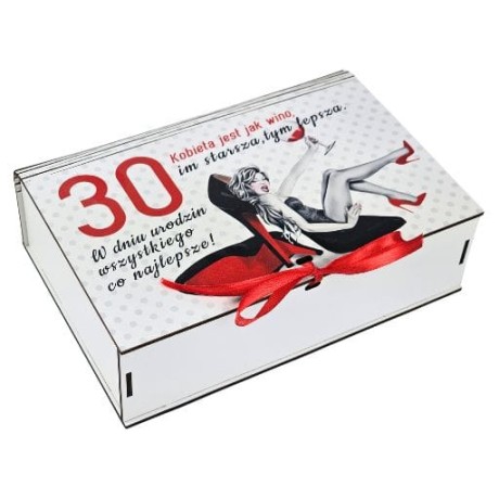 Przejdź do produktu Pudełko dzielone na gadżety 30 urodziny Szpilka #3307SZ30