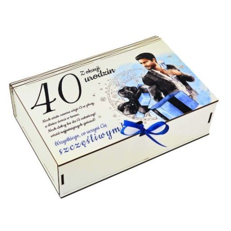 Przejdź do produktu Pudełko dzielone na gadżety 40 urodziny Elegant Pan #3307EPN40