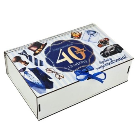 Przejdź do produktu Pudełko dzielone na gadżety 40 urodziny Pan Gadżet #3307PNG40