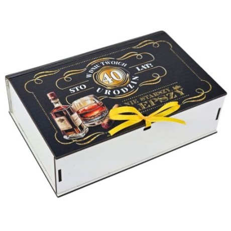 Przejdź do produktu Pudełko dzielone na gadżety 40 urodziny Whisky #3307WY40