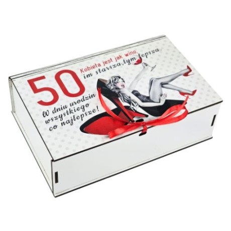 Przejdź do produktu Pudełko dzielone na gadżety 50 urodziny Szpilka #3307SZ50