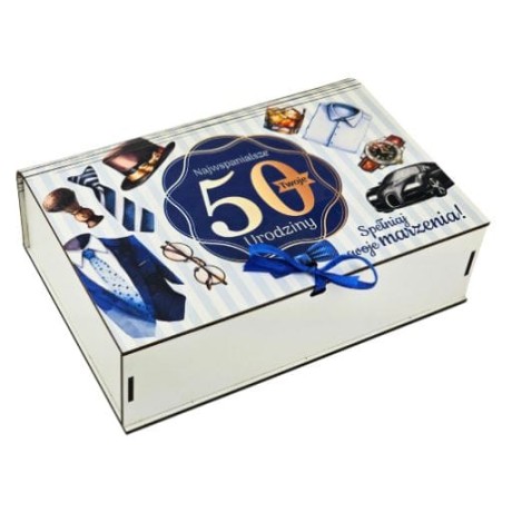 Przejdź do produktu Pudełko dzielone na gadżety 50 urodziny Pan Gadżet #3307PNG50