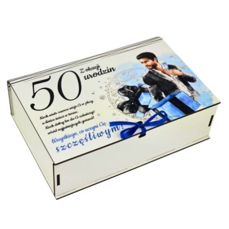 Przejdź do produktu Pudełko dzielone na gadżety 50 urodziny Elegant Pan #3307EPN50