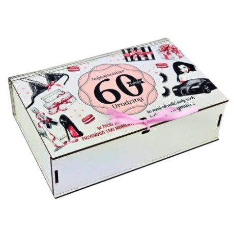 Przejdź do produktu Pudełko dzielone na gadżety 60 urodziny Pani Gadżet #3307PIG60