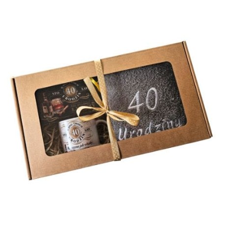 Przejdź do produktu Zestaw kubek + banknotówka + ręcznik na 40 urodziny Whisky #3327WY40
