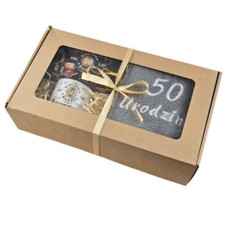 Przejdź do produktu Zestaw kubek + banknotówka + ręcznik na 50 urodziny Whisky #3327WY50