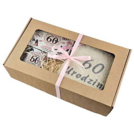 Przejdź do produktu Zestaw kubek + banknotówka + ręcznik na 60 urodziny Pani Gadżet #3327PIG60