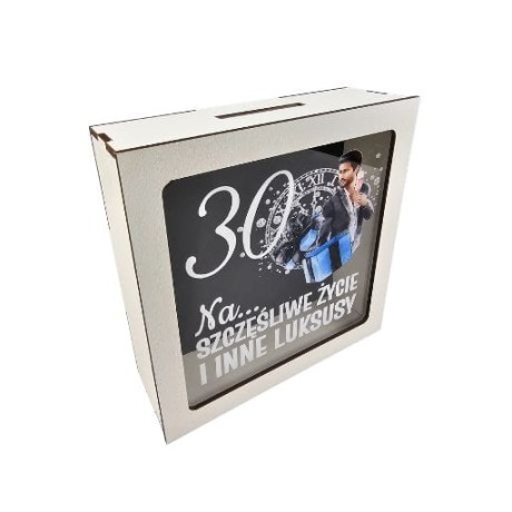 Przejdź do produktu Skarbonka z okienkiem 30 urodziny Elegant Pan #3301EPN30