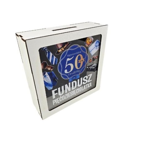 Przejdź do produktu Skarbonka z okienkiem na 50 urodziny Pan Gadżet #3301PNG50