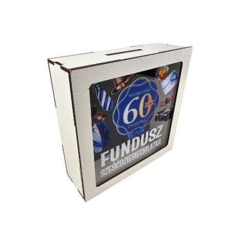 Przejdź do produktu Skarbonka z okienkiem na 60 urodziny Pan Gadżet #3301PNG60