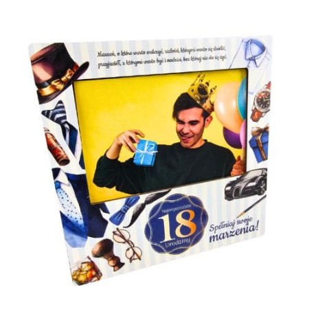 Przejdź do produktu Ramka na zdjęcia 18te urodziny Pan Gadżet #3310PNG18