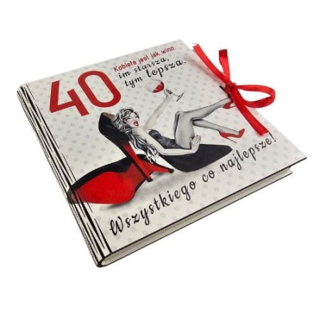 Przejdź do produktu Pudełko na pieniądze kwadratowe 40 urodziny Szpilka #3308SZ40