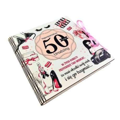 Przejdź do produktu Pudełko na pieniądze kwadratowa 50 urodziny Pani Gadżet #3308PIG50