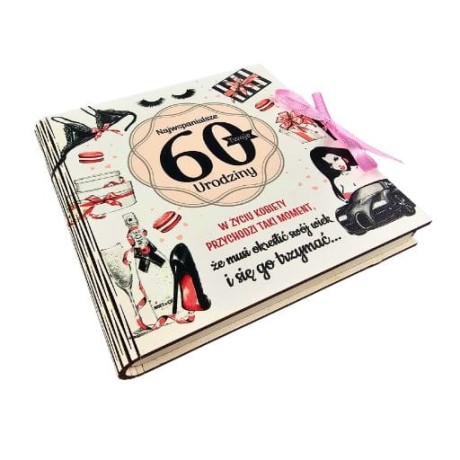 Przejdź do produktu Pudełko na pieniądze kwadratowa 60 urodziny Pani Gadżet #3308PIG60