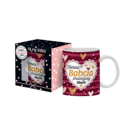 Przejdź do produktu Kubek w opakowaniu - Kochana Babcia prawdziwy skarb - dzień babci #3309B3