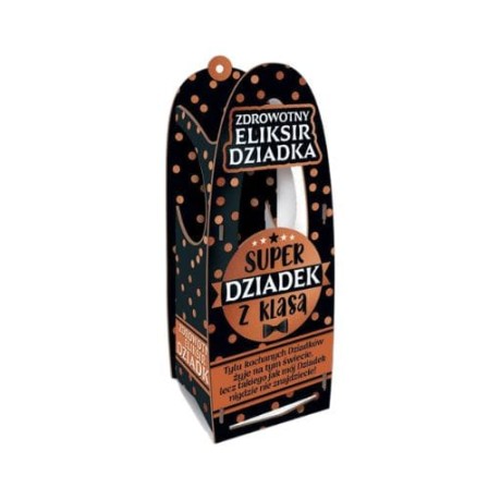 Przejdź do produktu Skrzynka na eliksir nalewkę alkohol – Super Dziadek z klasą – dzień dziadka #3332D2