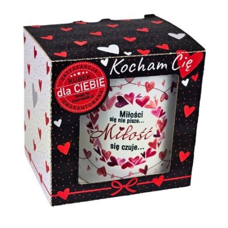 Przejdź do produktu Kubek w opakowaniu dla zakochanych Walentynki - Serca - #3309WAL5